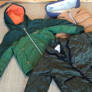 CARTER’S fleece lined parka LOT + jacket + vest - 3T